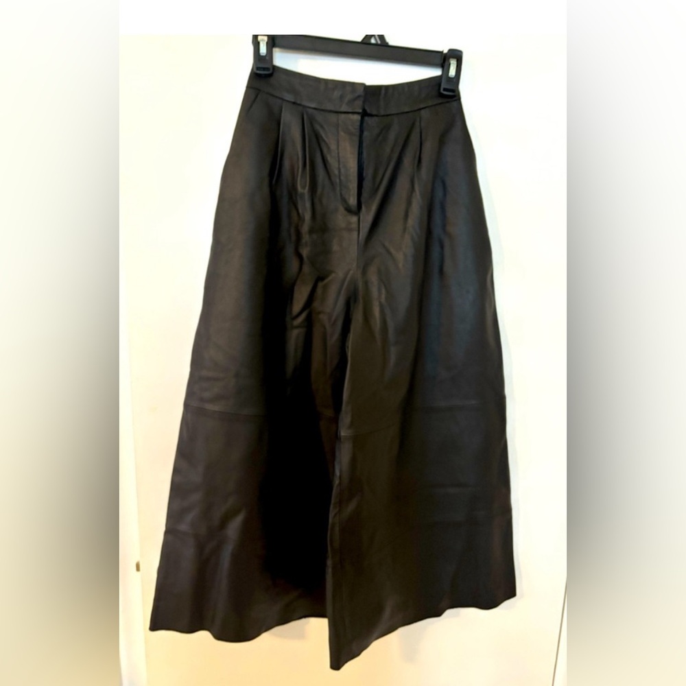 ASOS Black Leather Culottes